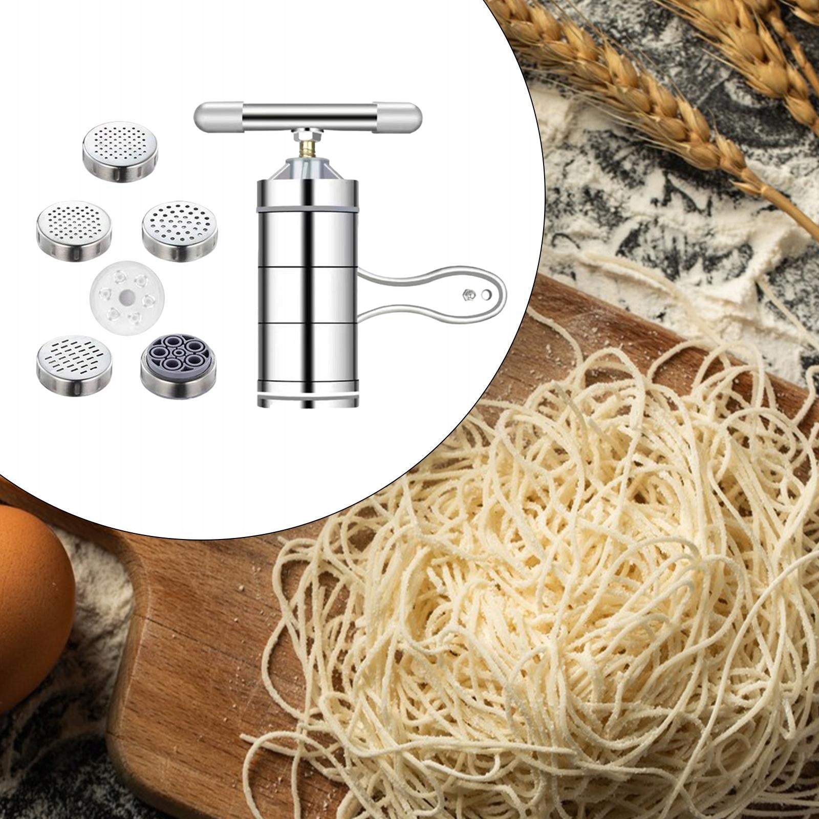 Maker Handheld Cordless Heads Multipurpose Accessories with 6 Pasta Shapes Brand Unbranded