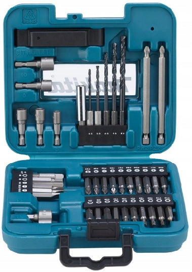 Makita D-58877 Set of bits and drills for metal 42 pcs PH PZ SL HEX Packaging status original