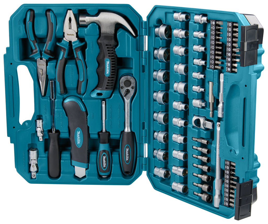 Makita Set of Key Tools Caps bits 76pcs E-10899 for workshop home Manufacturer code E-10899
