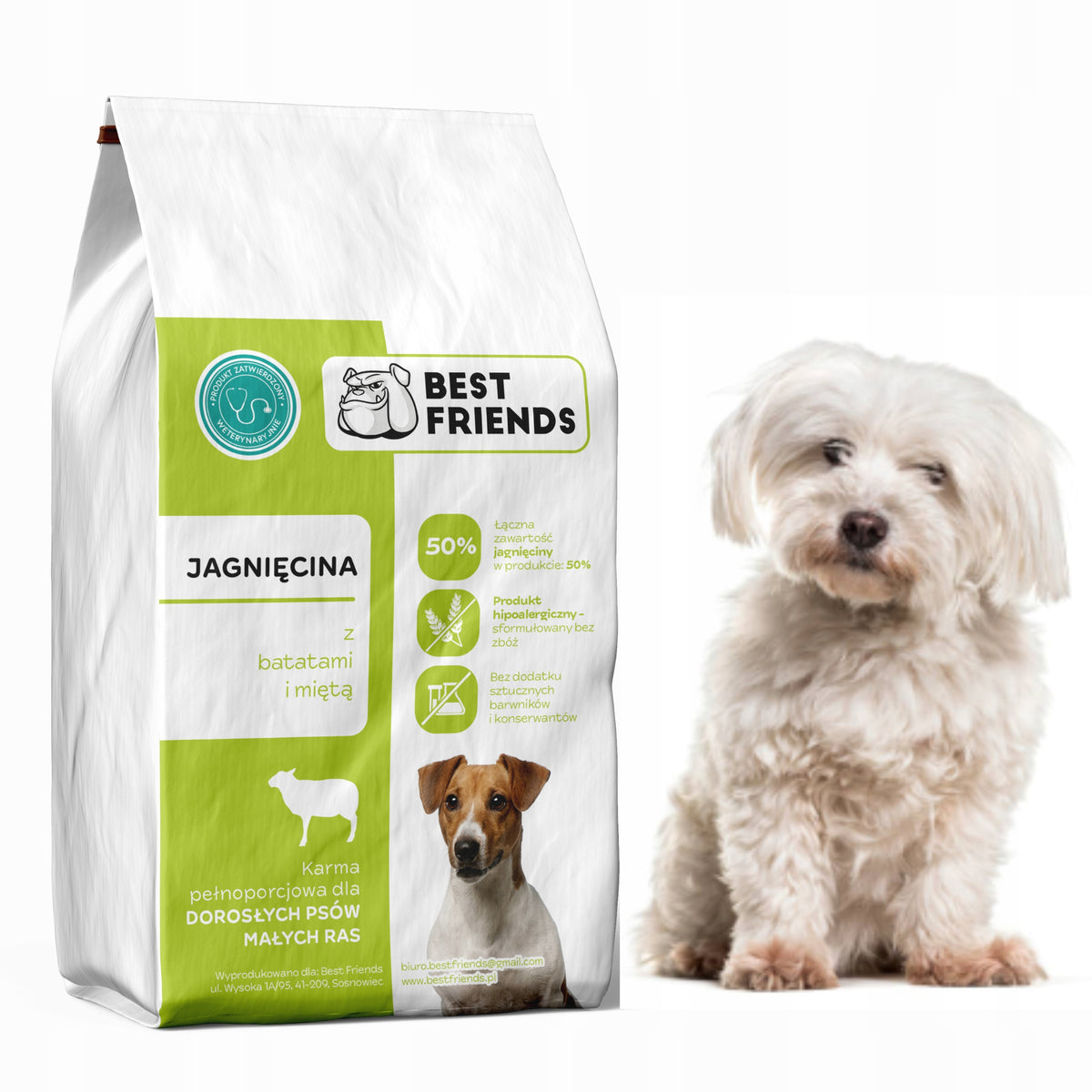 Maltese Food Grain Free 50% Lamb Hypoallergenic Monoprotein
