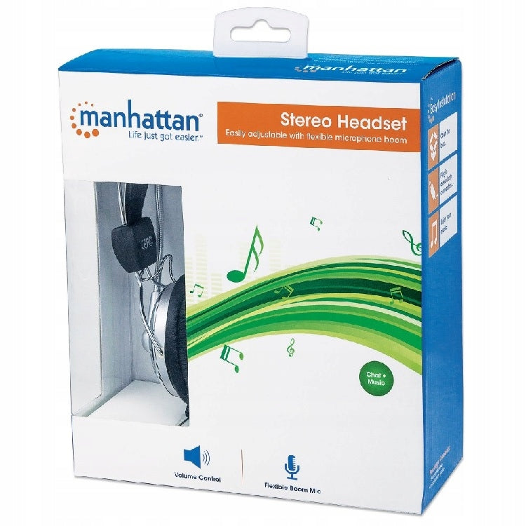 Manhattan On-Ear Stereo Headphones with Microphone Jack 3.5 mm EAN (GTIN) 0766623175517