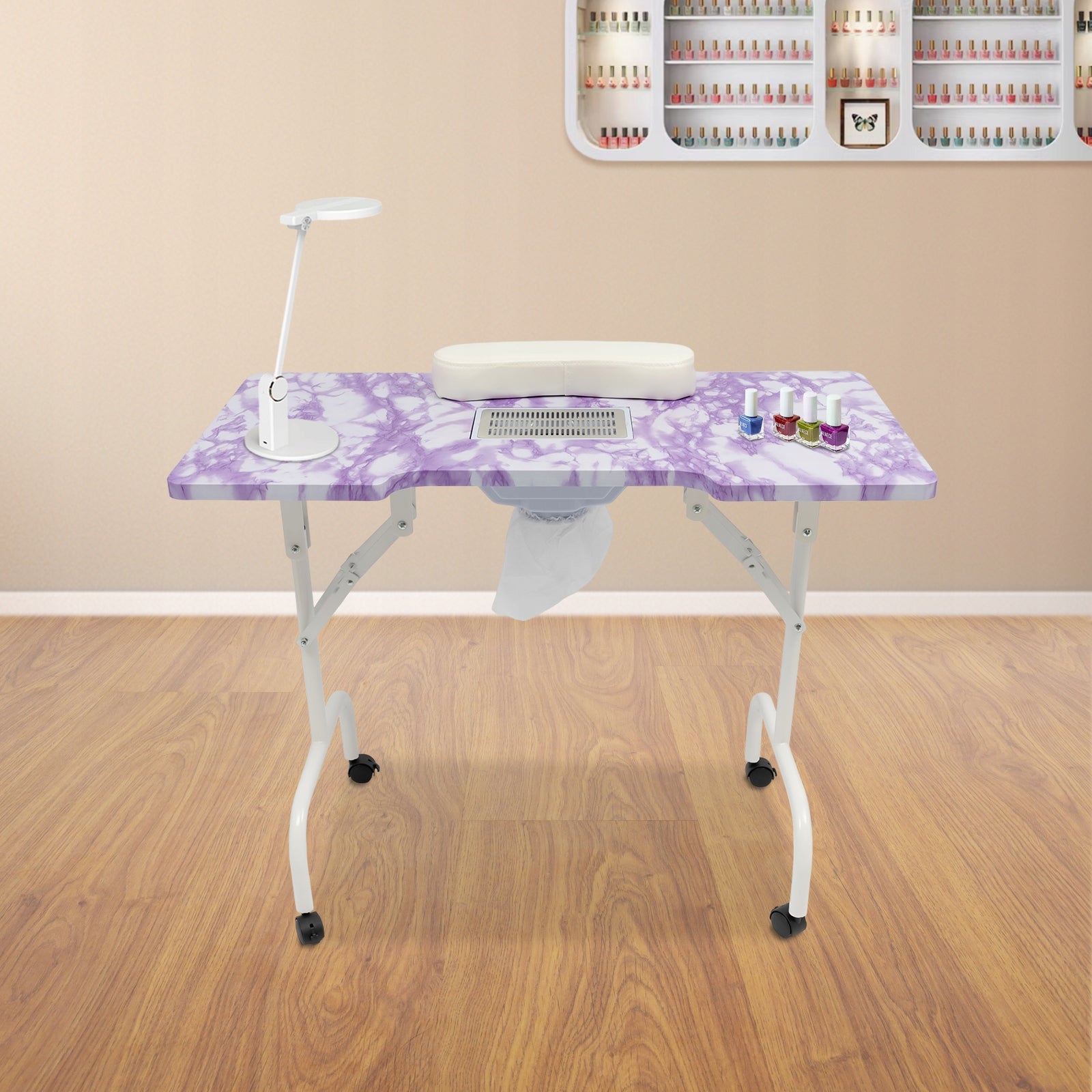 Manicure Nail Table Portable Nail Table Folding Manicure Table 5.5w 2800rpm Manufacturer code Portable Nail Table