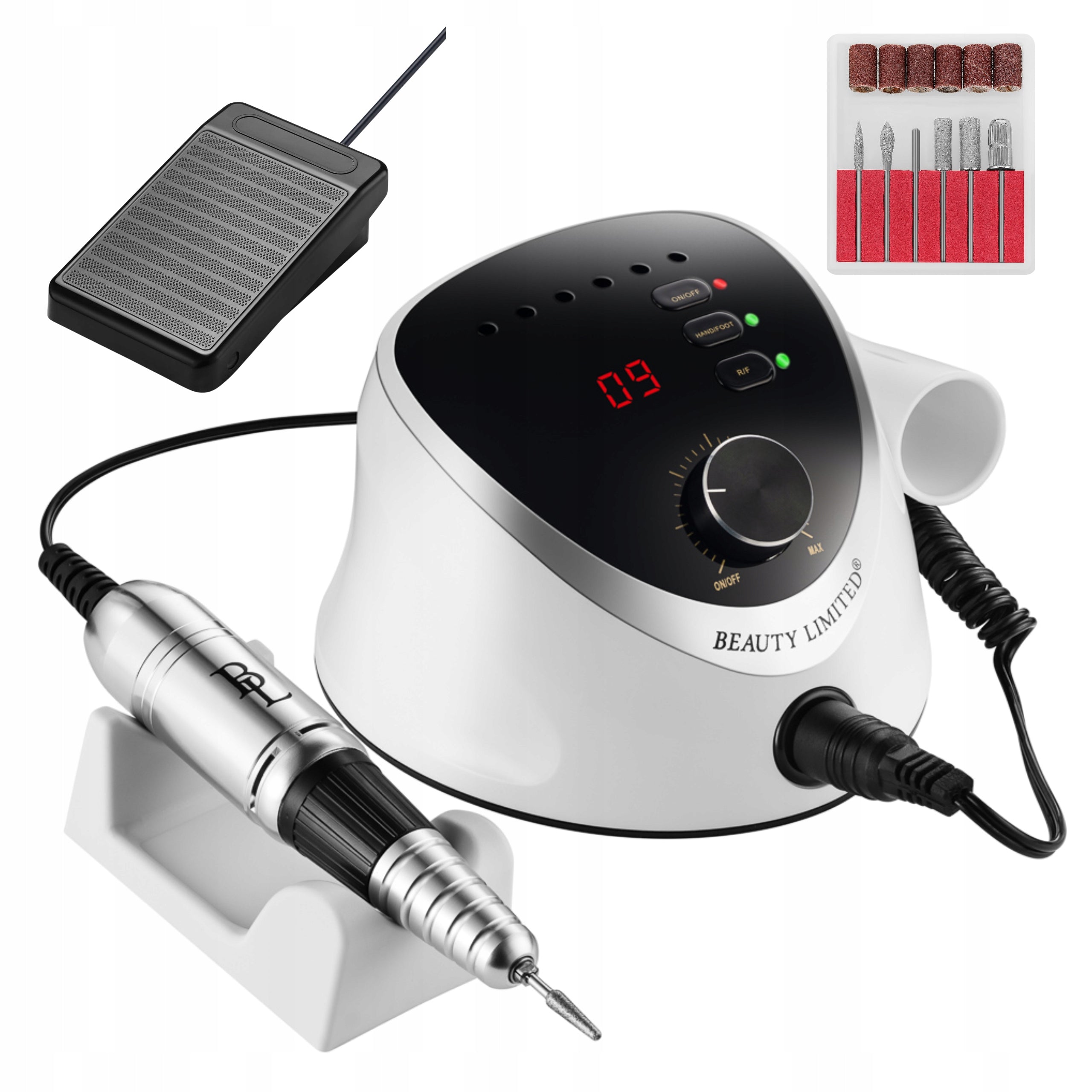 Manicure Pedicure Nail Milling Machine Hybrids Nailly Beauty Limited 65W