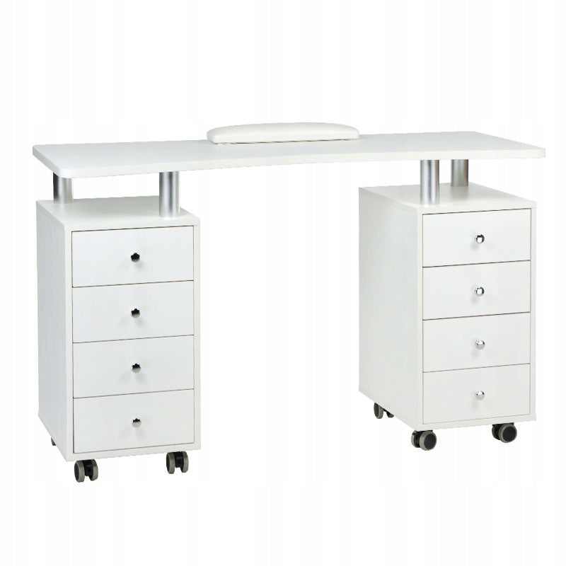 Manicure table Cosmetic desk for nail styling BD-3425 WHITE Brand Beauty System