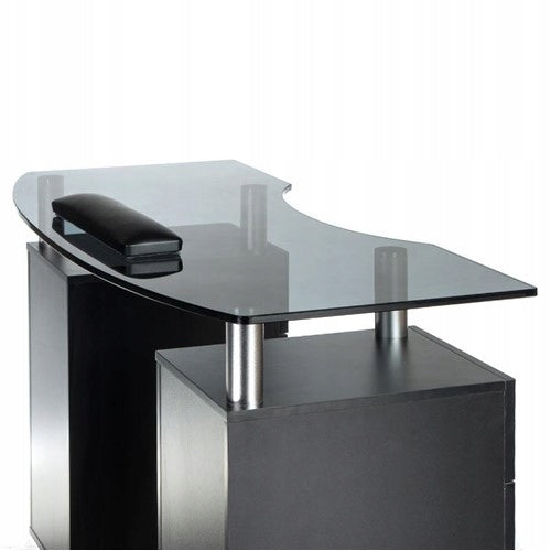 Manicure table cosmetic desk for nail styling BD-3453 black Brand Beauty System