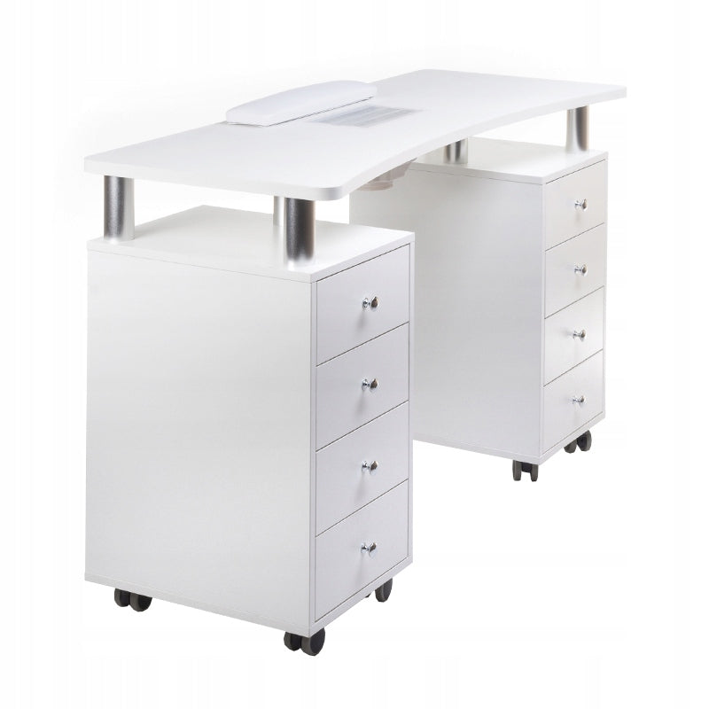 Manicure table with absorber BD-3425+P WHITE Brand Beauty System