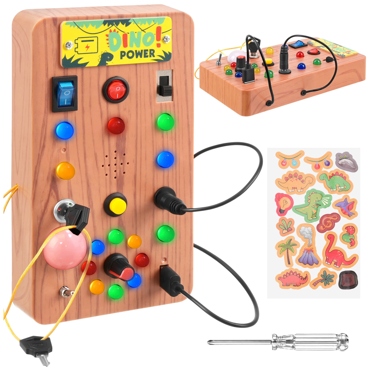 Manipulation Board Educational LED Light Switches Toy