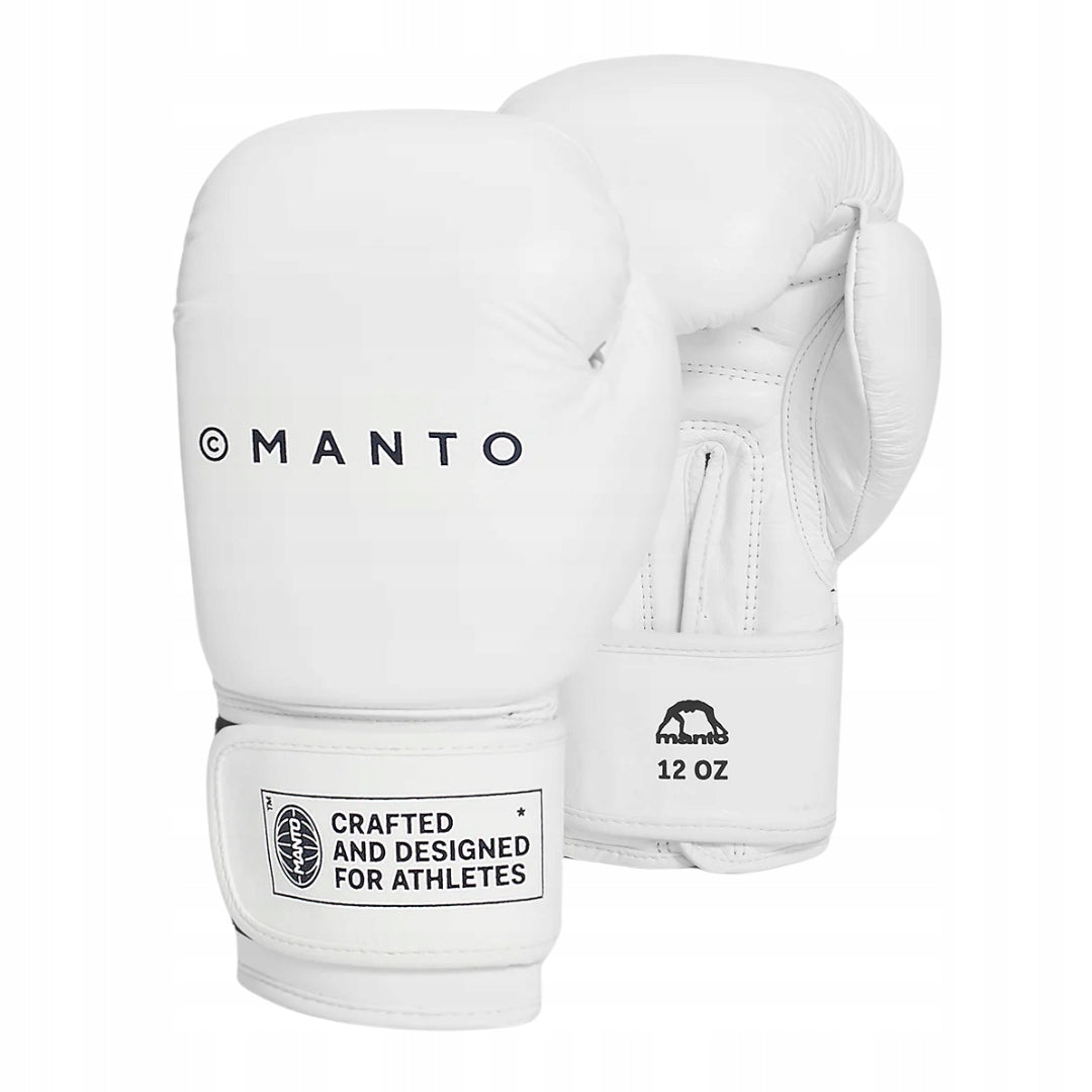Manto BOXING GLOVES Impact+ white genuine leather 12oz