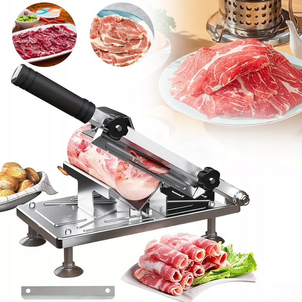 Manual Frozen Meat Slicer, Machine,Adjustable Thickness Slicer