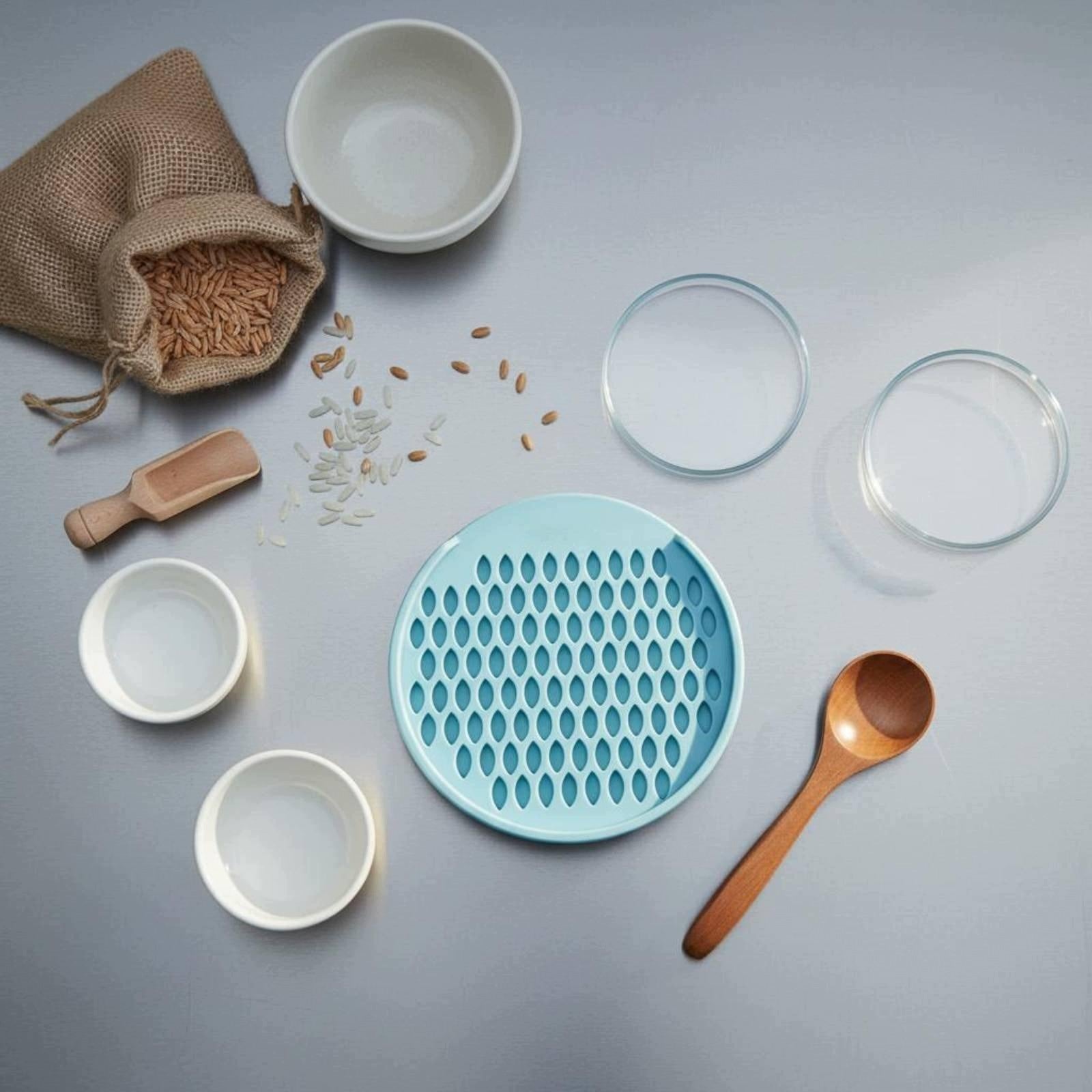 Manual Grain Grinder Easy to Clean Rice Husk Remover Sturdy Brand no brand