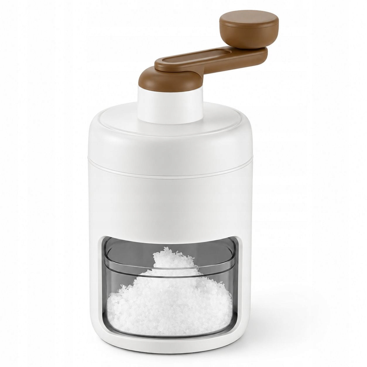 Manual Ice Crusher with Container 500 ml, Crank, White