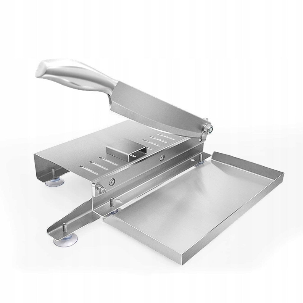 Manual Meat Slicer, Homemade Manual Meat Slicer, Silver Packaging status original