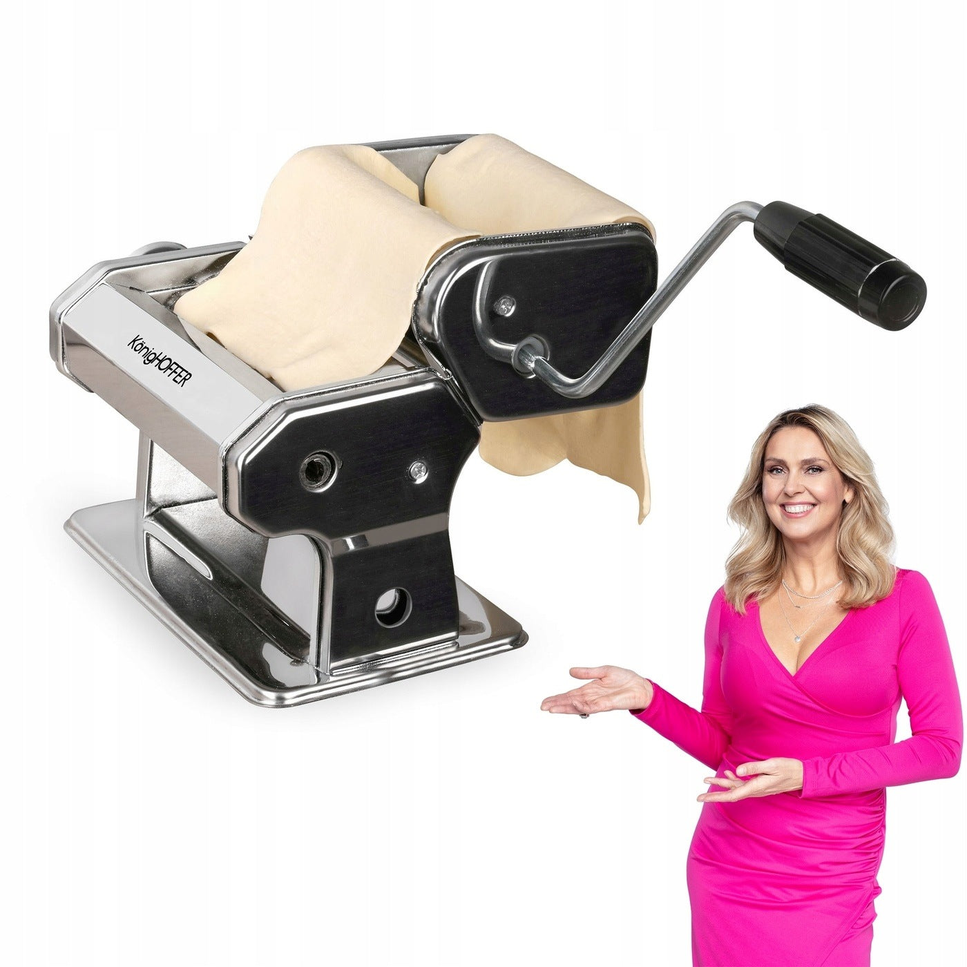 Manual PASTA MACHINE, RAVIOLI machine, stainless steel Paste