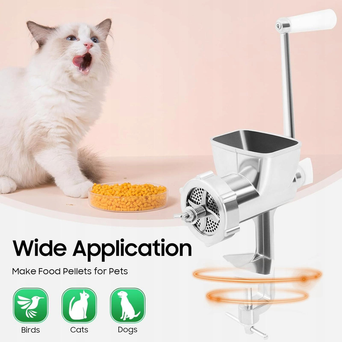 Manual Pet Food Kibble Machine Kibble Mill Ergonomic Handle Animal Food Manufacturer code 03360089561
