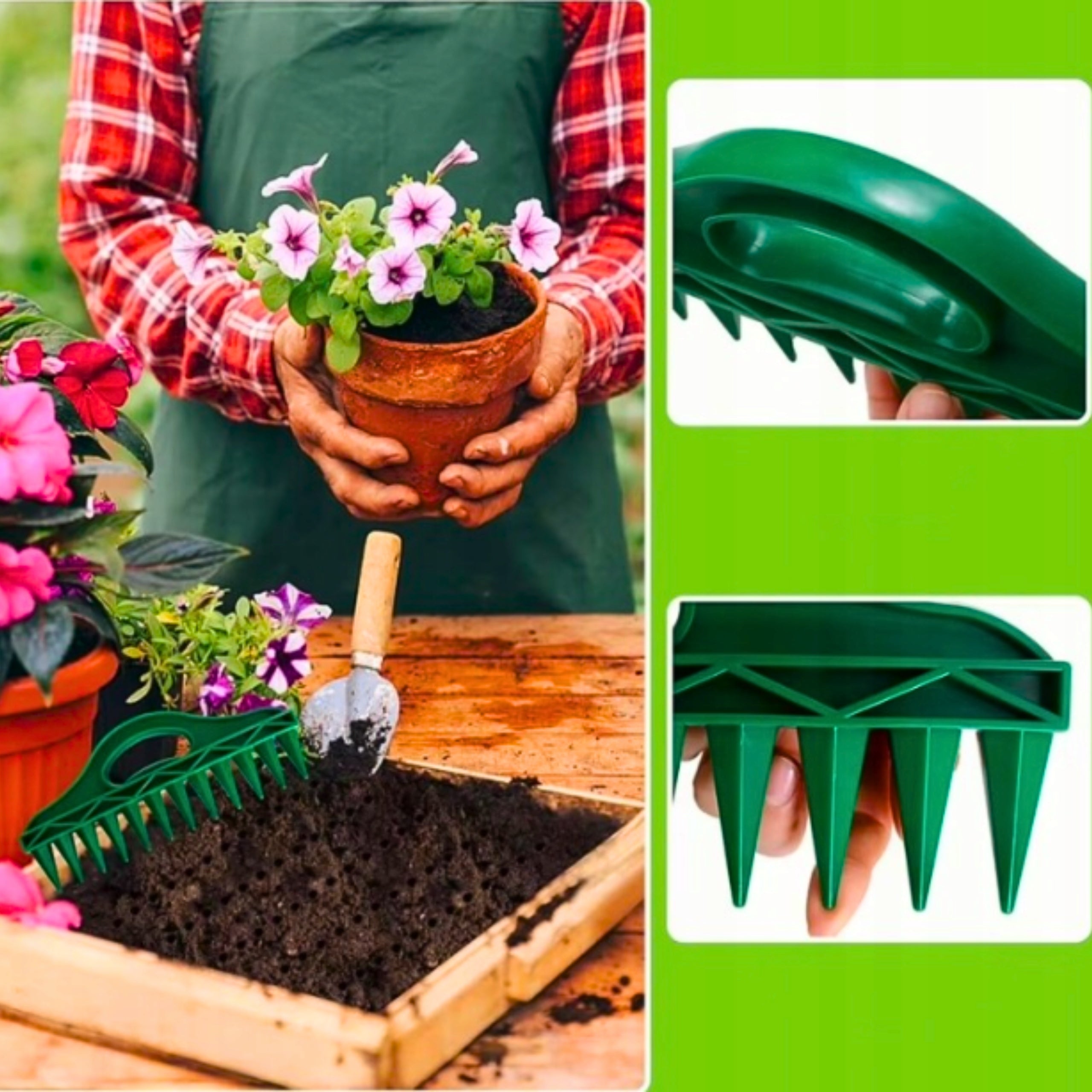 Manual Planter For 12 Holes Punch Garden Seeder Vegetables And Plants Manufacturer code narzedzia do pikowania roslin siewnik warzyw