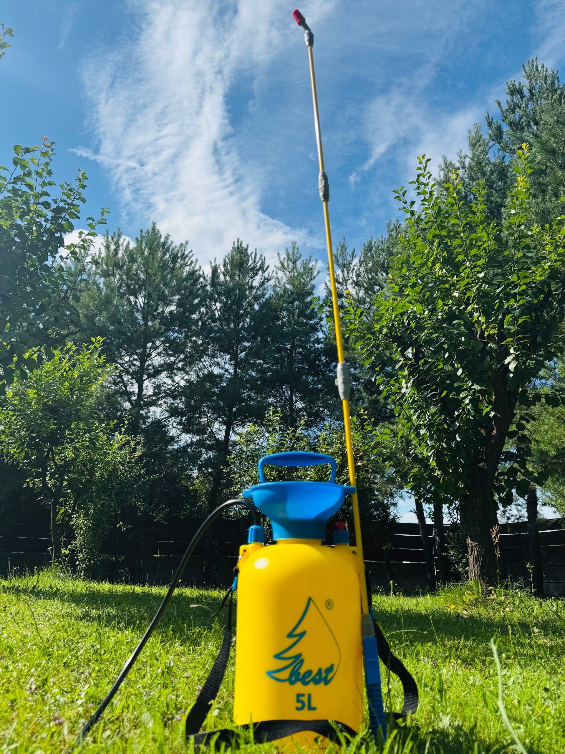 Manual Pressure Sprayer BEST Poland 5L Long Lance 140cm Modular Packaging status original