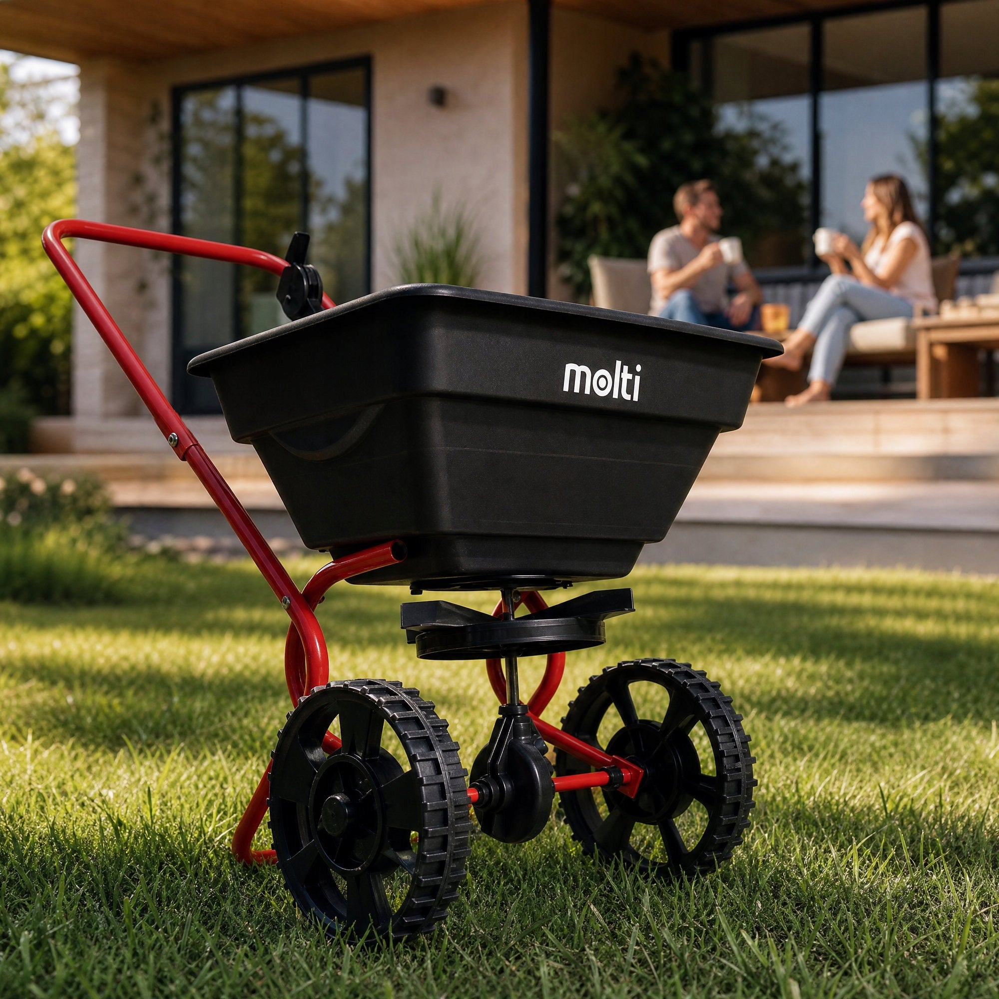 Manual Seed Drill for Grass Seeds FERTILIZER Garden Spreader 14L Tool weight 5.7 kg