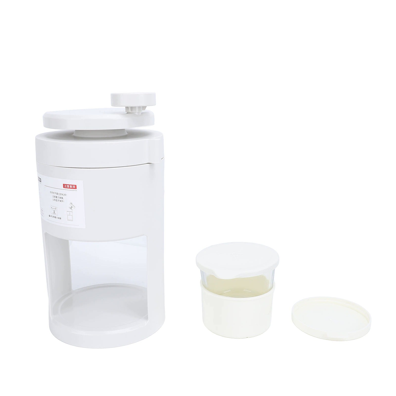 Manual Shaved Ice Machine with Glass Cup for Smoothie 7O