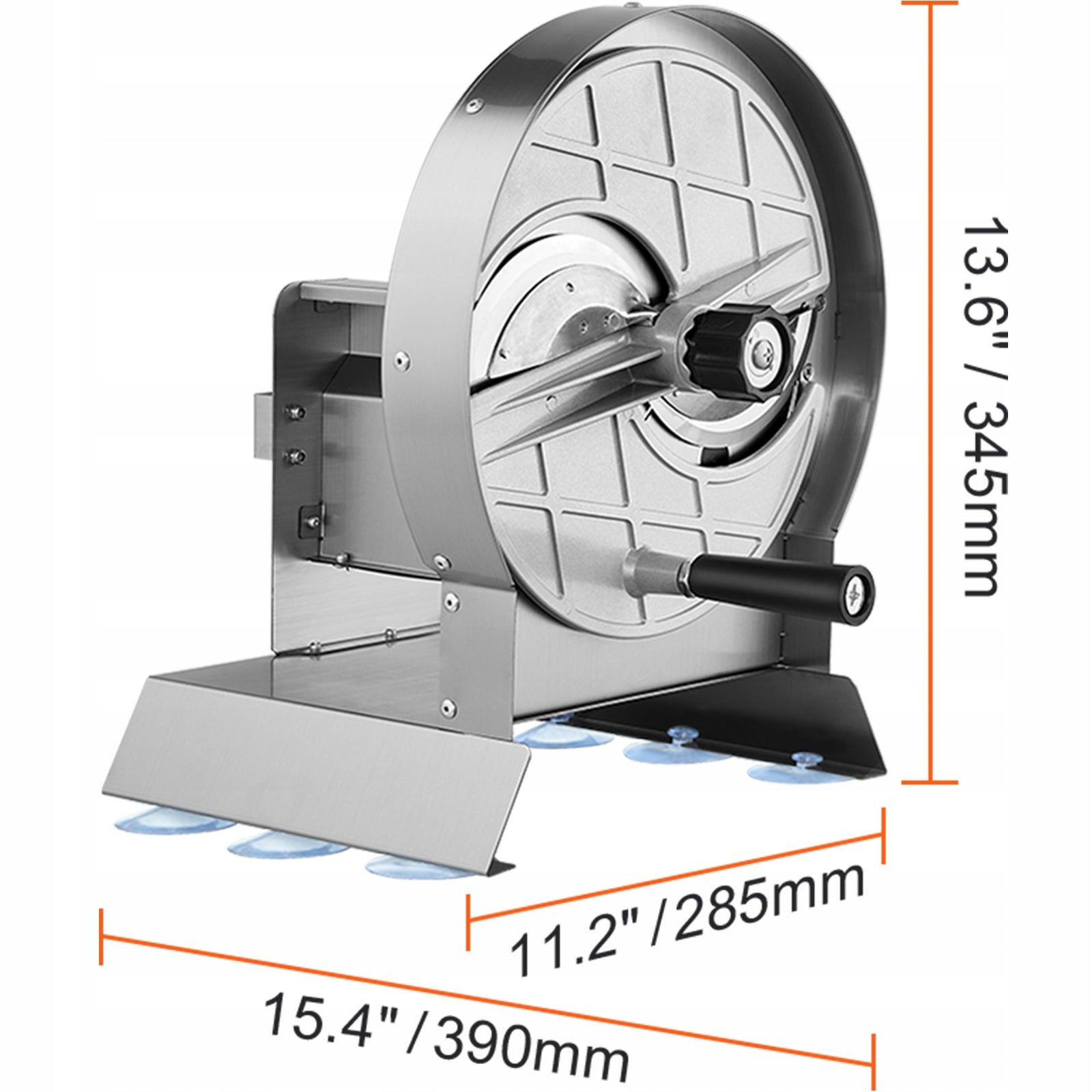 Manual Vegetable and Fruit Slicer 390x285x345MM Adjustable Thickness Brand SucceBuy