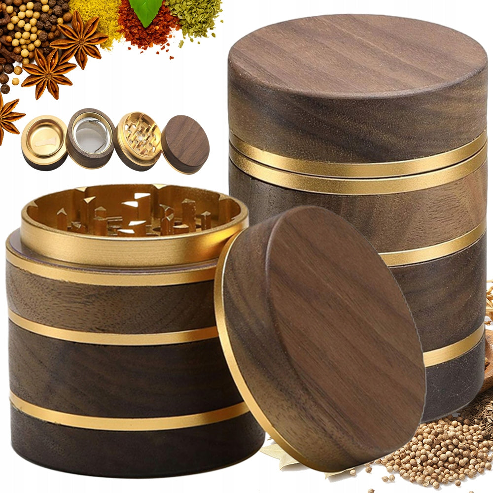 Manual Wooden Drought and Pepper Grinder Set Quick Grinding Spoon Brand Bedee