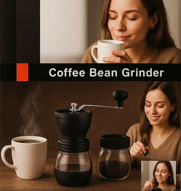 Manual coffee grinder with adjustable grind | 2 jars | PROMOTION Brand no brand