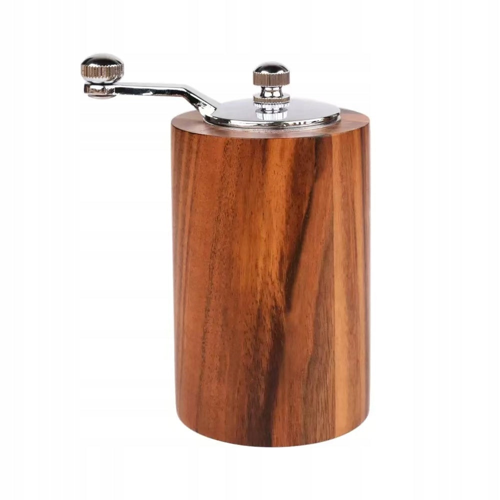 Manual flaxseed grinder with grinding thickness adjustment