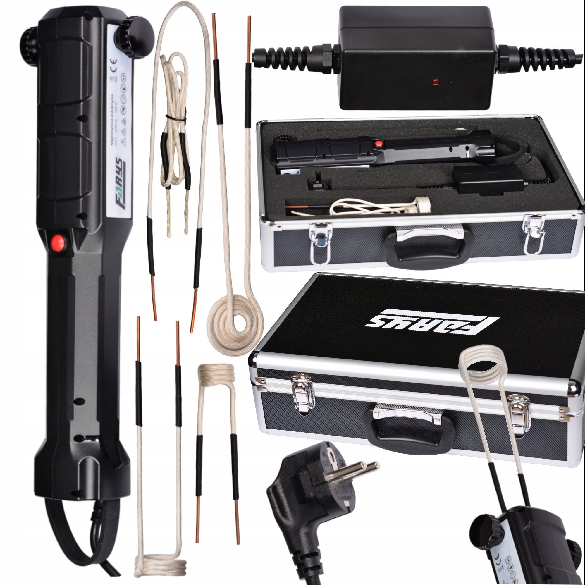 Manual induction heater, heater in a suitcase + FR7180b coils