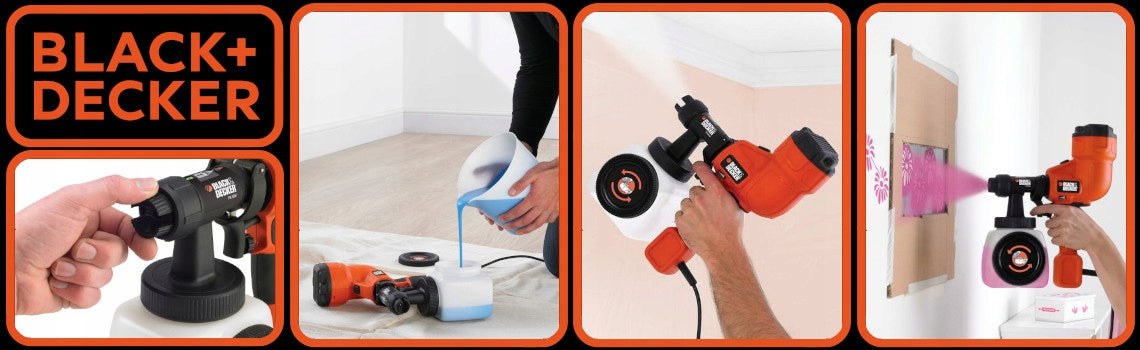 Manual spray gun 400W 1200ml Black & Decker HVLP200 Batteries included no
