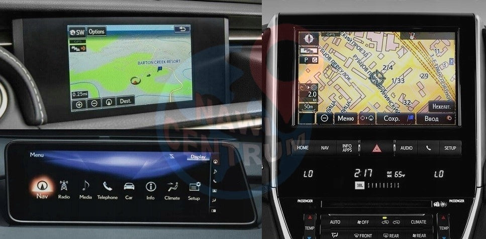 Map Card 2025/2026 Lexus Premium 13MM (GEN8) 15MM (GEN9) Toyota Touch Pro