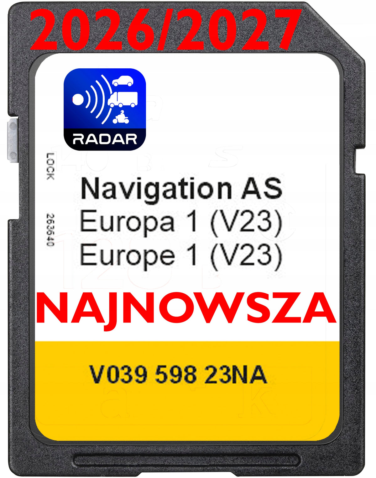 Map Discovery Media MIB2 V23 Europe 26/27 Caddy Tiguan Passat Polo radars