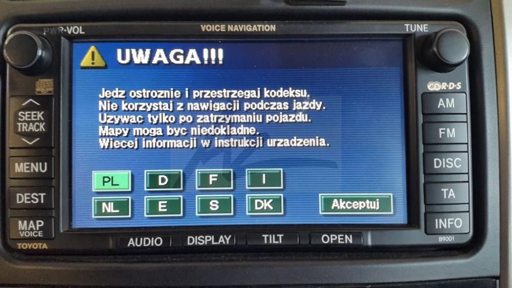 Map Navigation Toyota Lexus 2018 Lektor Menu PL EAN (GTIN) 0652733983978