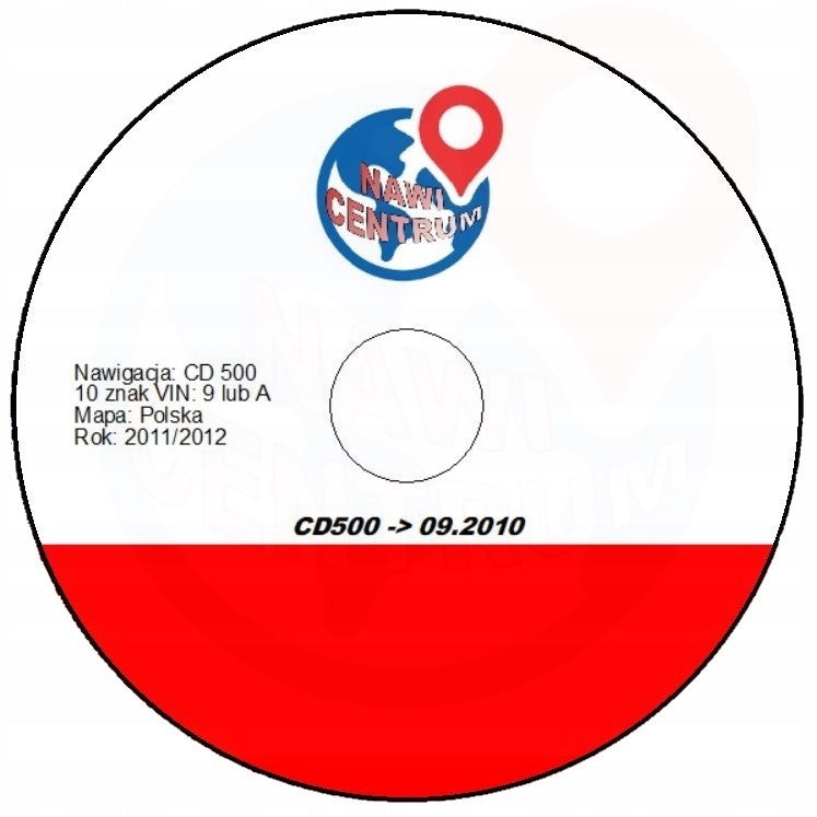 Map Polish 2011/2012 CD500 Opel (10 VINs: 9 and A)