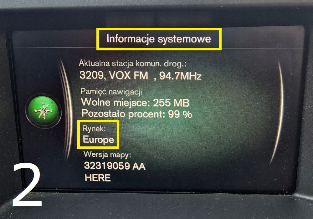 Map VOLVO 2026 Sensus USB Europe S60 S80 V40 V60 V70 XC60 XC70 - FINAL Manufacturer code Volvo Sensus 14