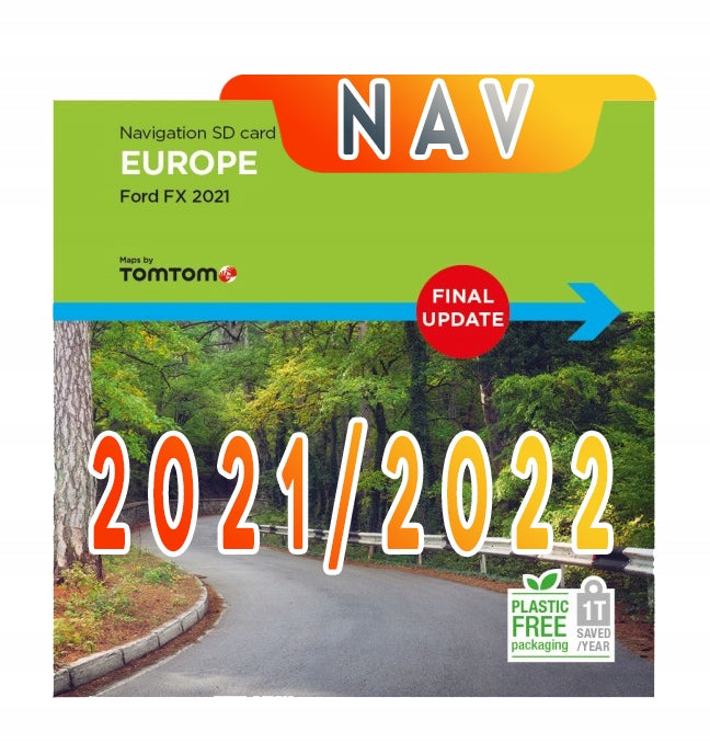 Map for navigation Europe FX SD 2022 SD memory card Manufacturer code Ford