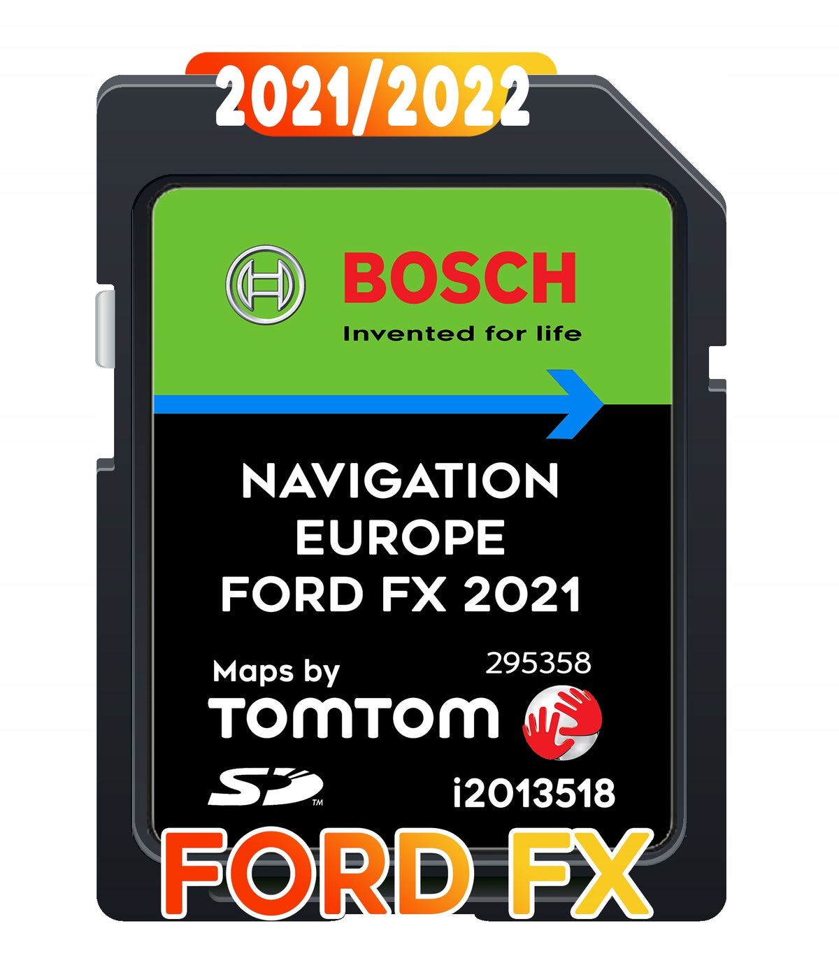 Map for navigation Europe FX SD 2022 SD memory card
