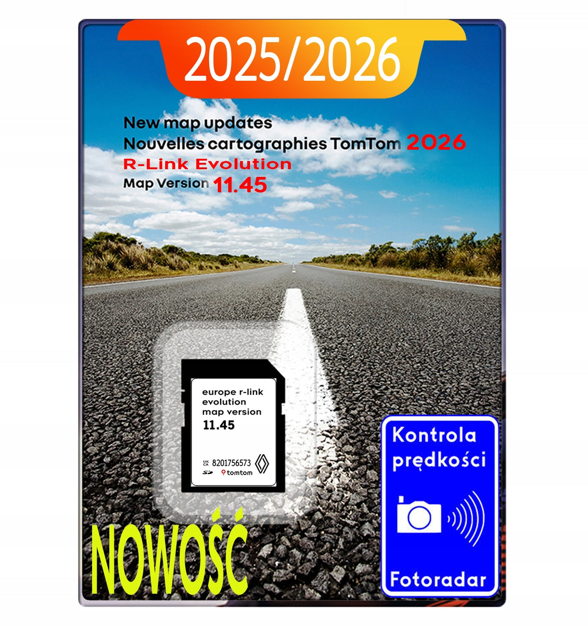 Map for navigation Europe Renault R-Link 2026