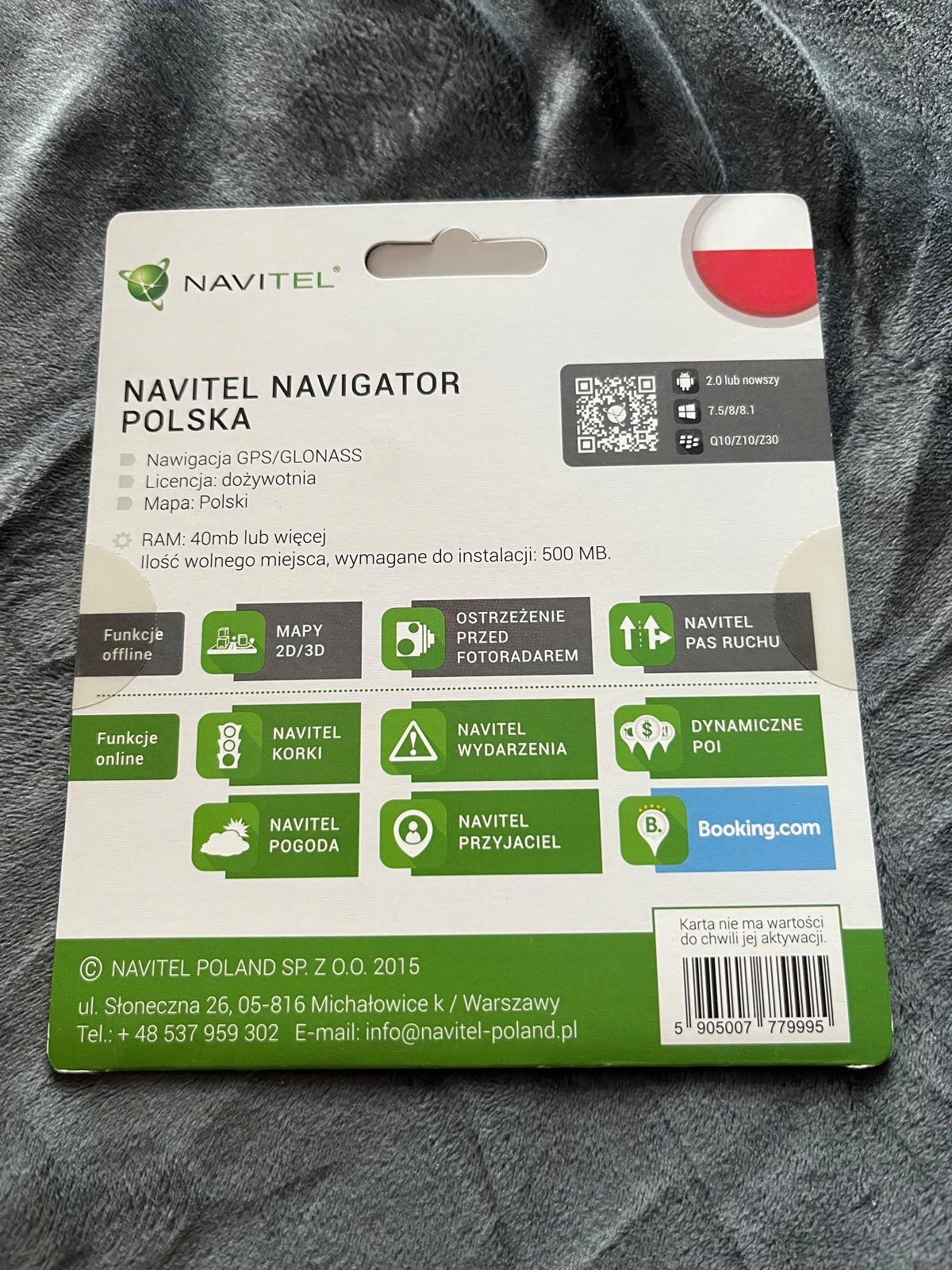 Map for navigation Poland NAVITEL Navigator Poland for Android Packaging status original