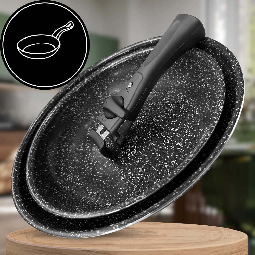 Marble Pan PAN SET 3in1 28cm 24cm Detachable Handle INDUCTION Brand no brand
