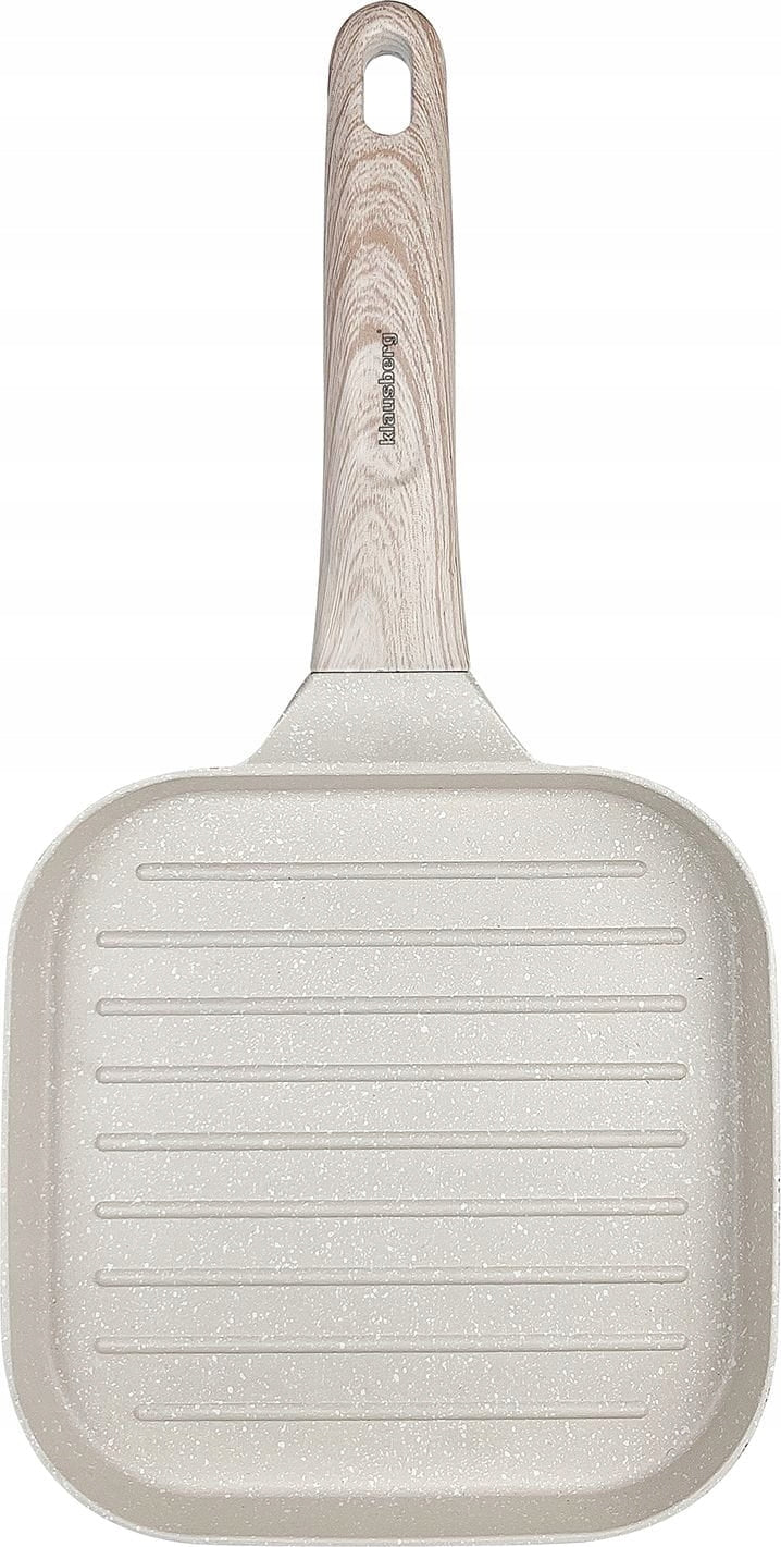 Marbled Grill Pan with Nonstick Coating Beige Induction