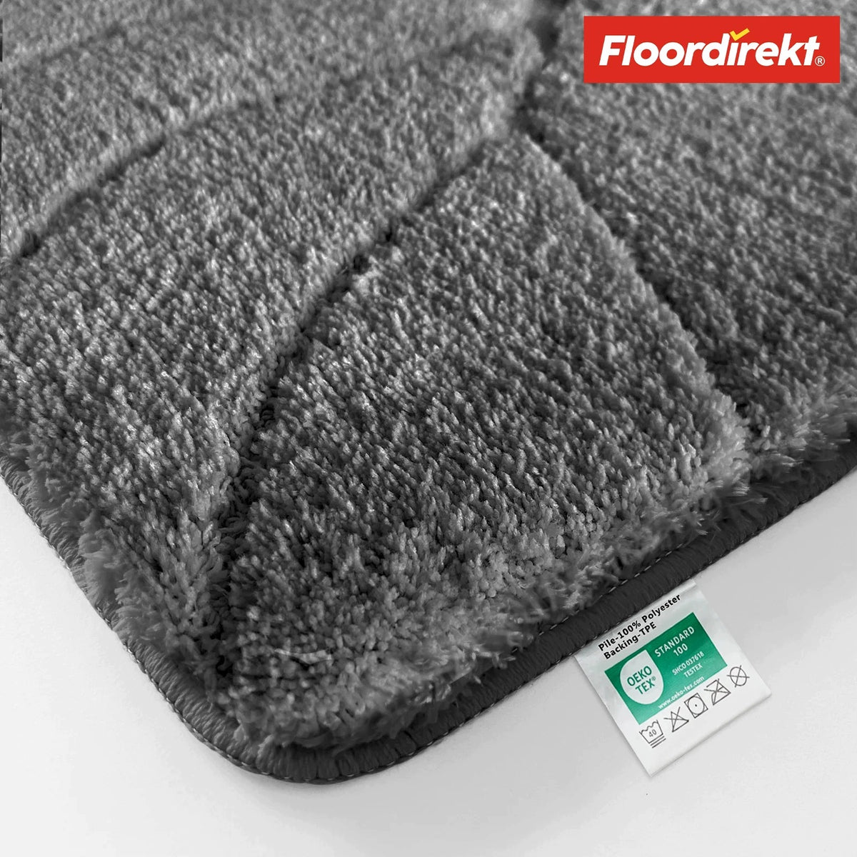 Maris Bath Mat Fluffy Bath Mat 50 x 80 cm Dark Grey Brand no brand