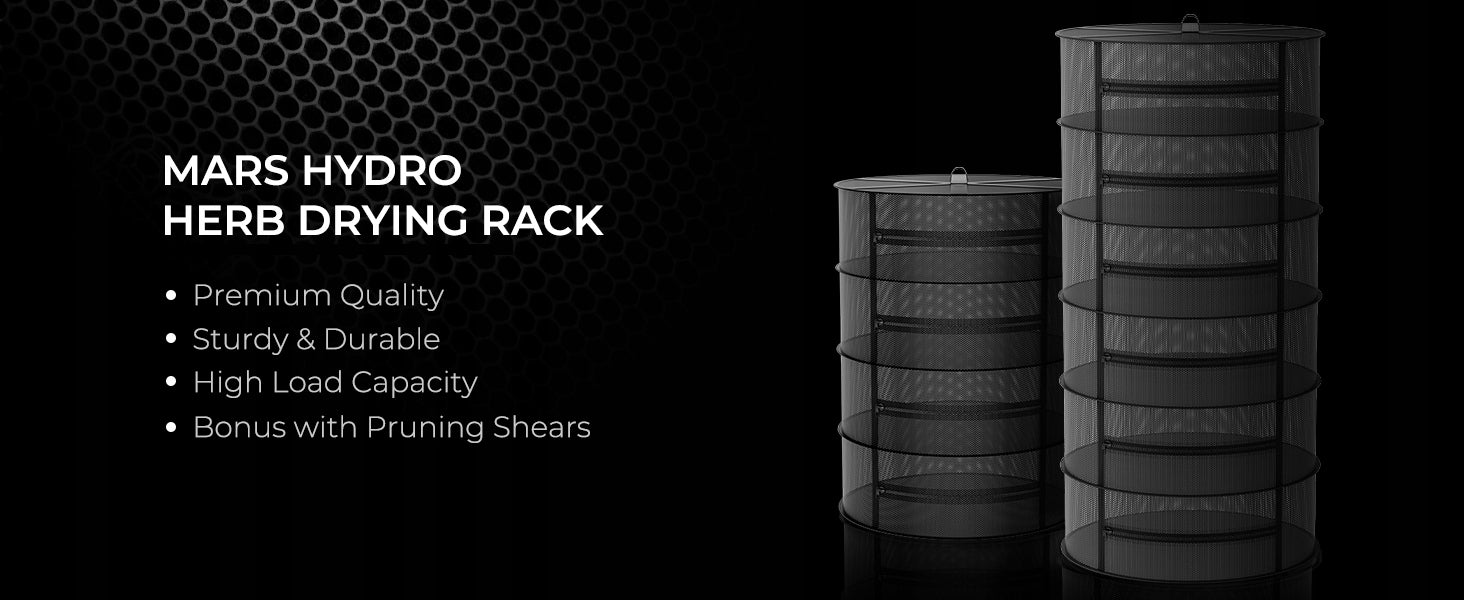 Mars Hydro 6-Layer Herbs Drying Net Folding Dry Rack With Pruning Shears Weight 1.77 kg