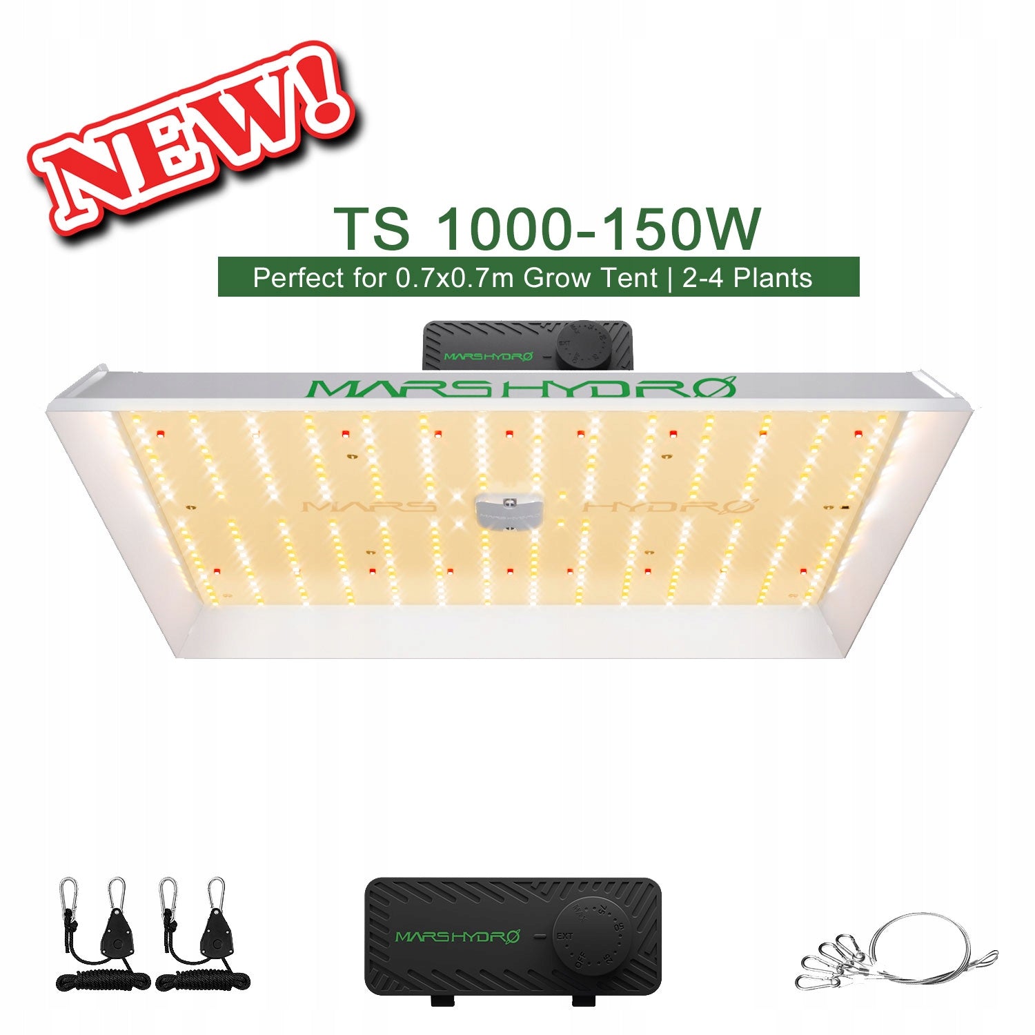 Mars Hydro TS1000 150W Dimmable LED Grow Light Full Spectrum Smart APP Wifi