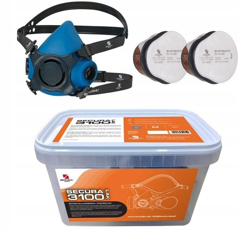 Mask half mask SECURA 3100-LAK A1P2
