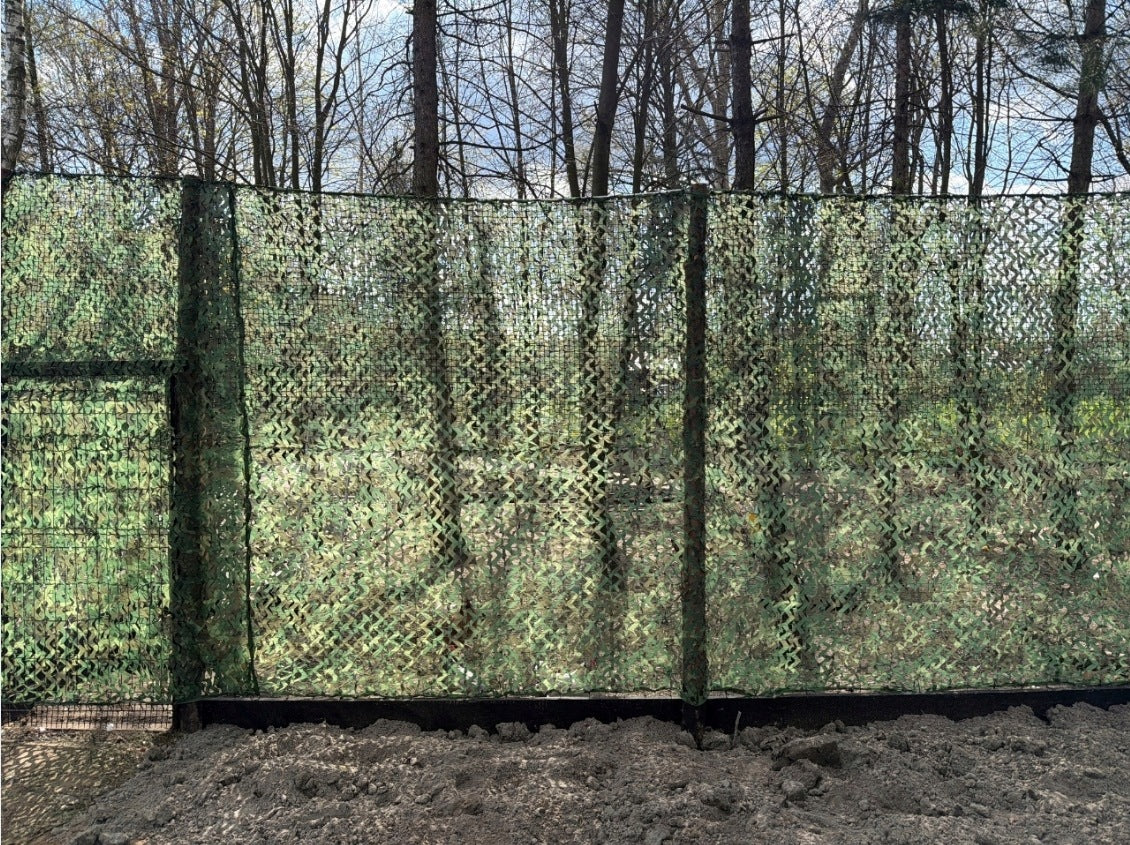 Masking Mesh for Fence 4x6 Shading Fence Cover Military Camouflage Manufacturer code Siatka maskująca 4x6m + 100szt opasek Gardlov