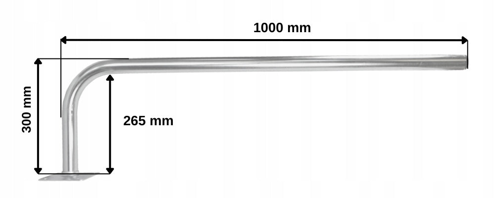 Masonry antenna holder 100cm TV SAT galvanized steel WL-1000 Luxon Brand Luxon