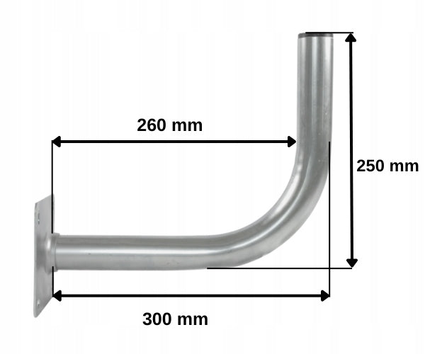 Masonry antenna holder 30cm TV SAT galvanized steel WL-300 Luxon Brand Luxon