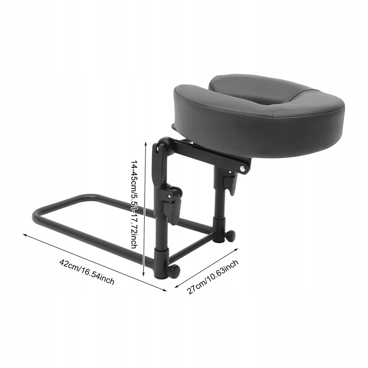 Massage Bed Face Rest Portable Home Massage Bracket with Face Cushion Gray Manufacturer code vdsgvrfdx vr