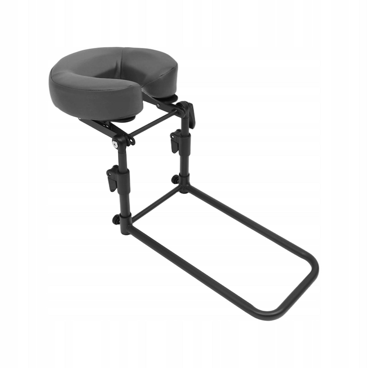 Massage Bed Face Rest Portable Home Massage Bracket with Face Cushion Gray