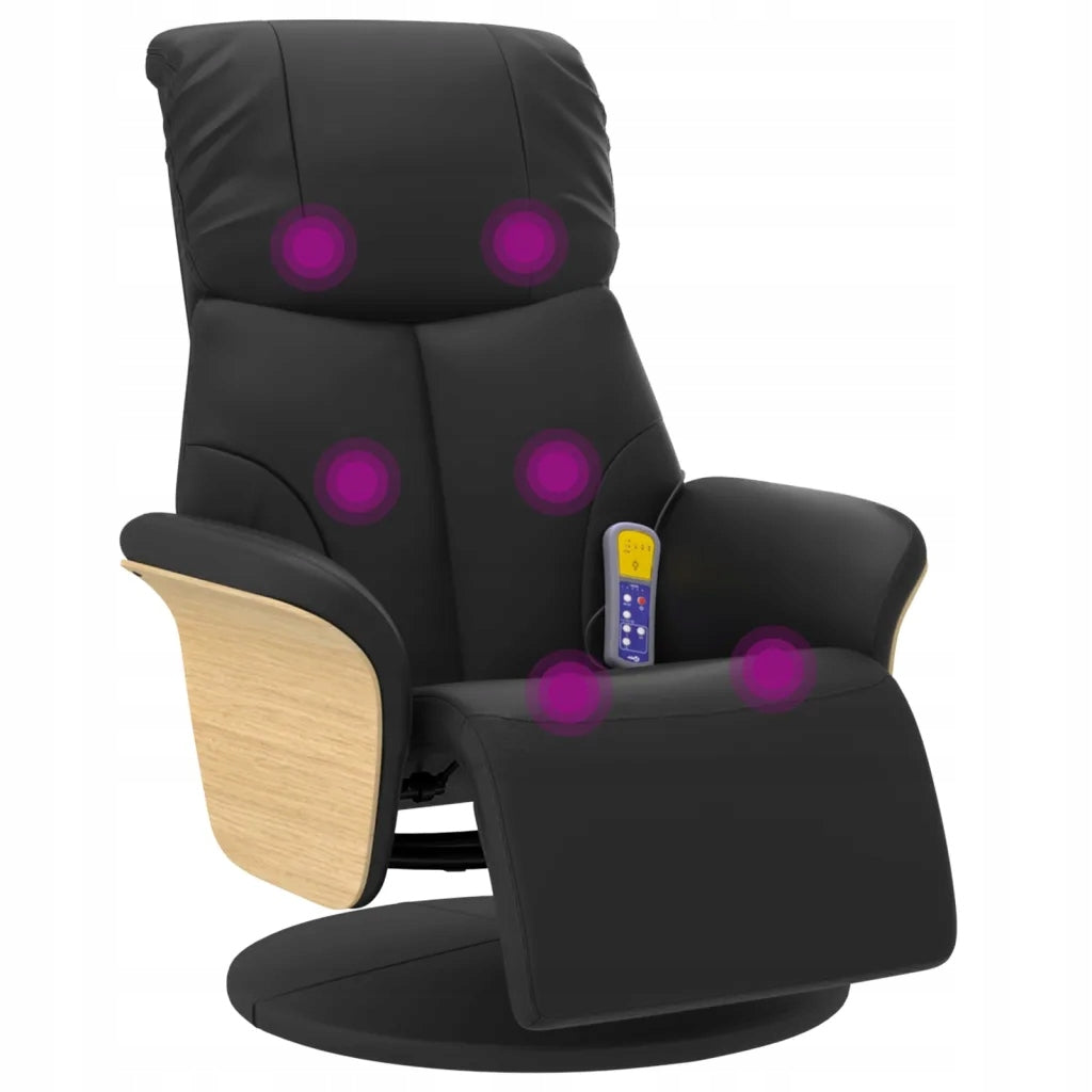 Massage Chair with 360° Rotation Function, Black, 79x87x104,5 cm