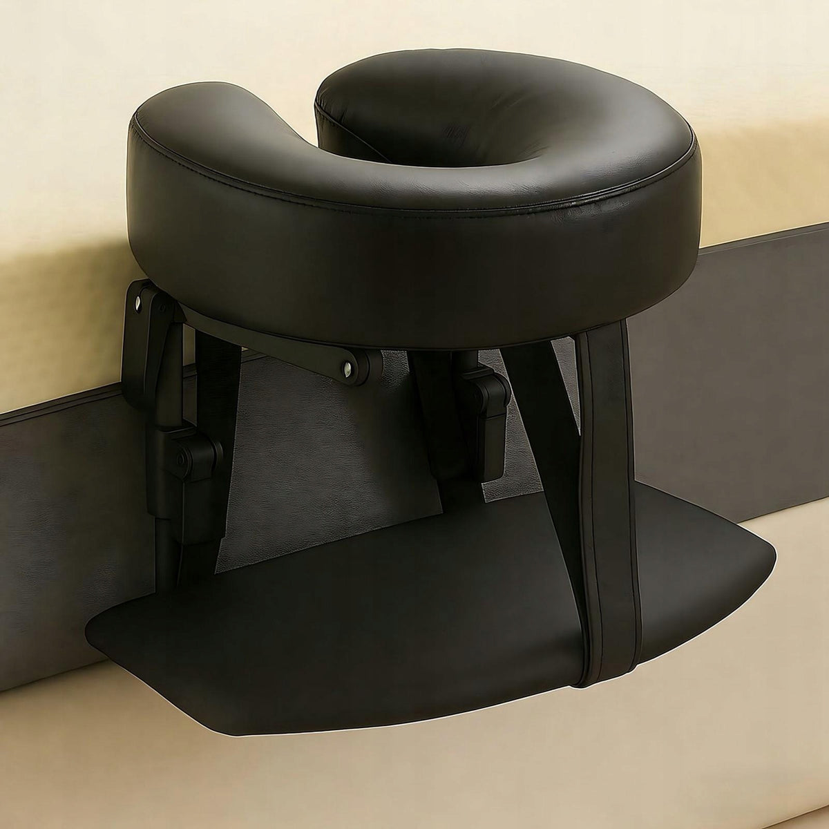 Massage Headrest for Bed Face Pillow Reusable Comfortable Practical Black